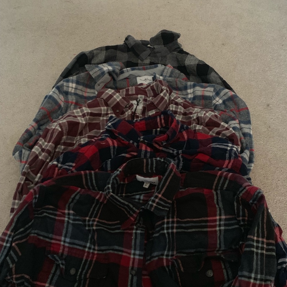 5 Flannels for $40 or $10 Each